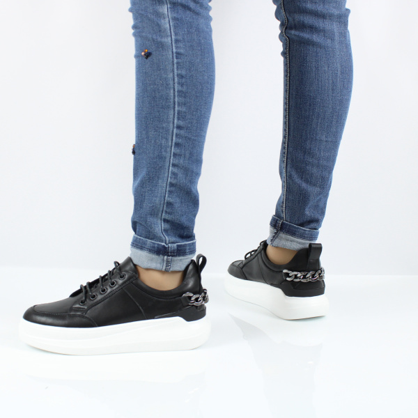 Кеды на объемной белой подошве KRAUS