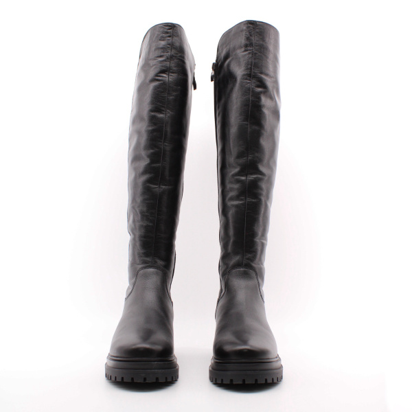 FRANCESCO DONNI ботфорты зимние на низком каблуке 