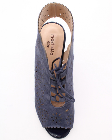 Открытые замшевые туфли со шнурками MADELLA