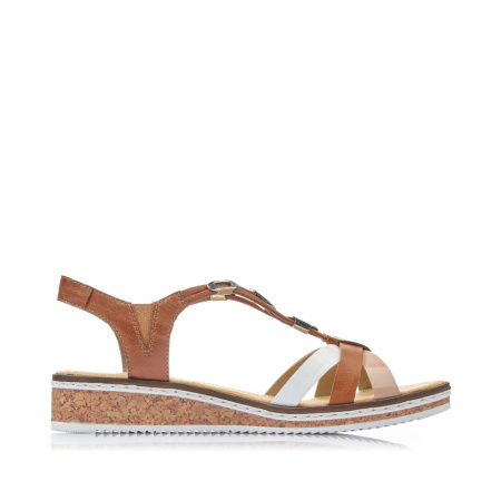 Босоножки с декоротивными вставками RIEKER