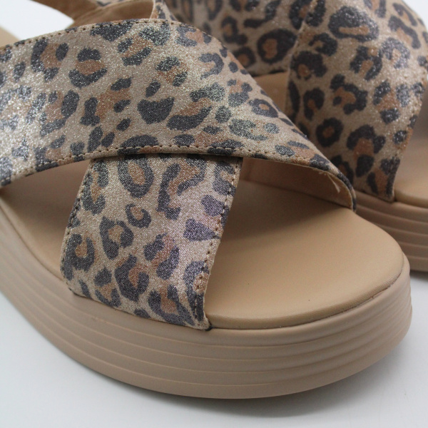 SPUR босоножки- леопард