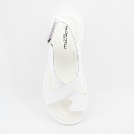 LAGRANDEZZA босоножки белого цвета