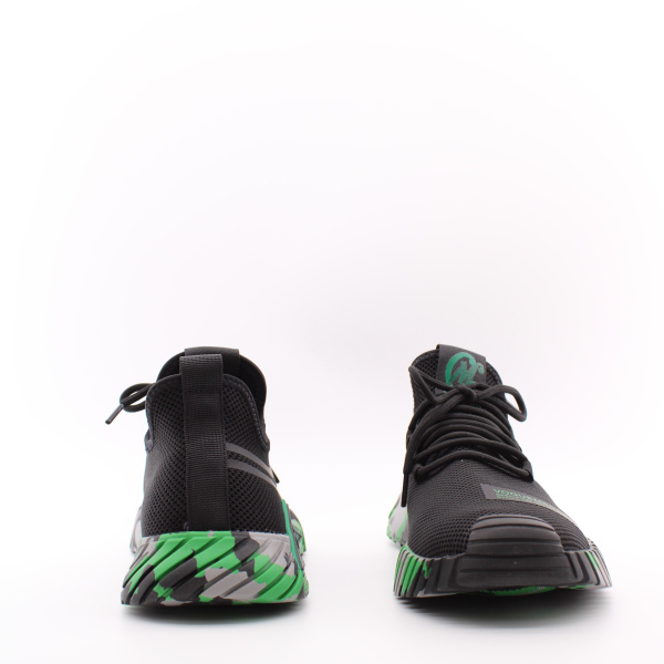 Чёрные текстильные кроссовки RESPECT