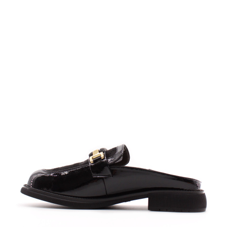 LUKME сабо лаковые в классическо черном исполнении