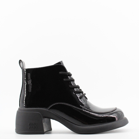 LUKME ботильоны лаковые на шнуровке