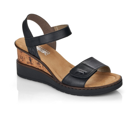 Босоножки на танкетке RIEKER