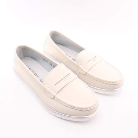 Бежевые мокасины BONAVI