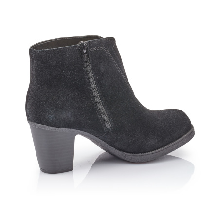 Замшевые ботильоны