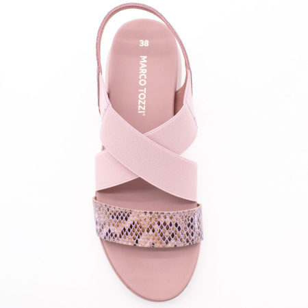 Сандалии с анималистичным декором MARCO TOZZI