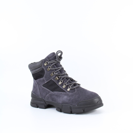 Комбинированные ботинки на шнурках