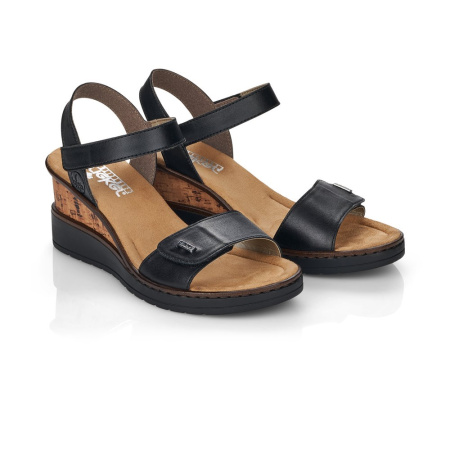 Босоножки на танкетке RIEKER