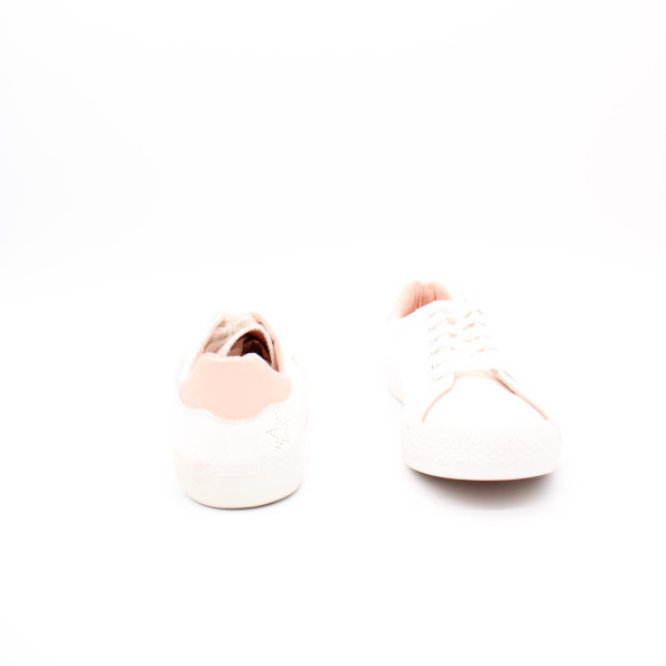 Кеды белые с декором на коже TOFA