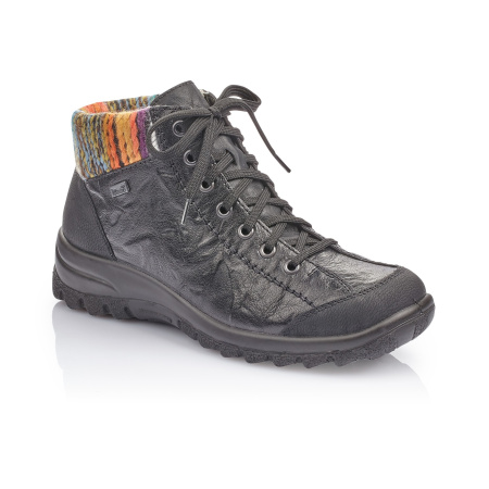 Комбинированные ботинки с цветным кантом