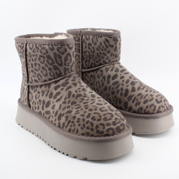 MADELLA леопардовые угги