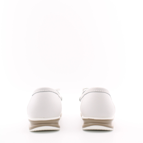 Мокасины белые из натуральной кожи BONAVI