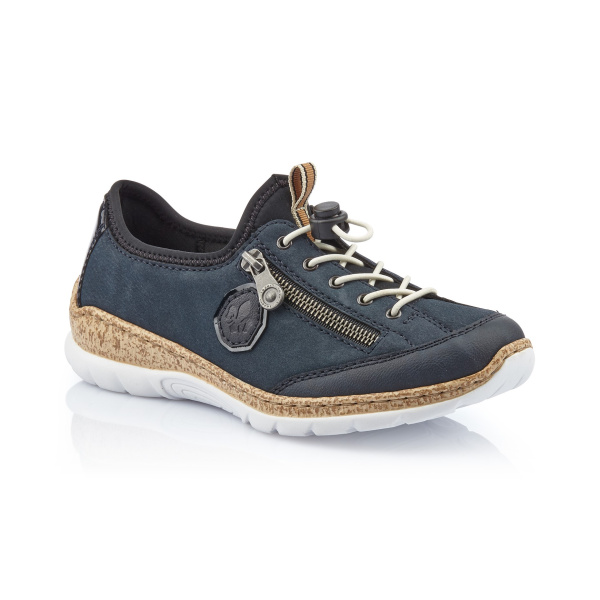 RIEKER полуботинки -кеды на белой подошве 