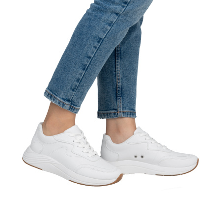 RIEKER белые кожаные кроссовки 