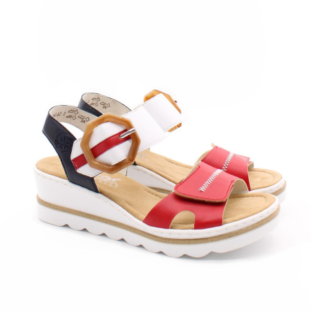 Босоножки с декором RIEKER