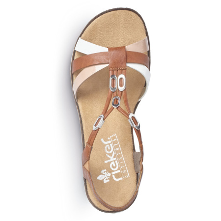 Босоножки с декоротивными вставками RIEKER