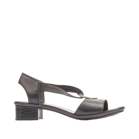 RIEKER черные кожаные босоножки с декором