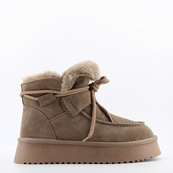 LUKME замшевые угги на высокой подошве