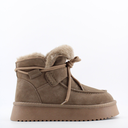 LUKME замшевые угги на высокой подошве