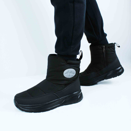 GRUNBERG дутики текстильные на молнии