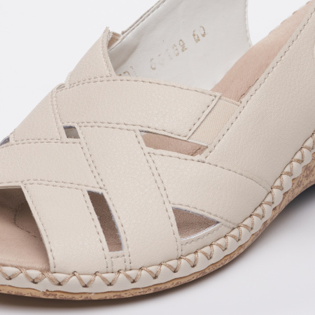 RIEKER комфортные босоножки на танкетке