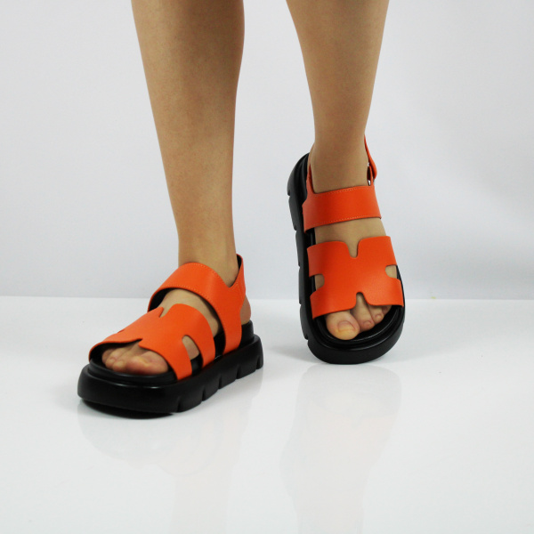 TOFA сандалии ярко-оранжевого цвета