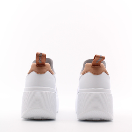 GRUNBERG кроссовки белые на высокой подошве