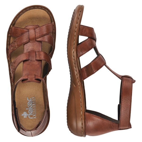 RIEKER сандалии коричневого цвета 