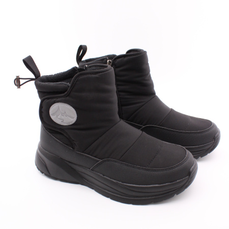 GRUNBERG дутики чёрные на молнии 