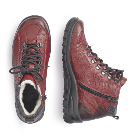 Комбинированные ботинки с тиснением