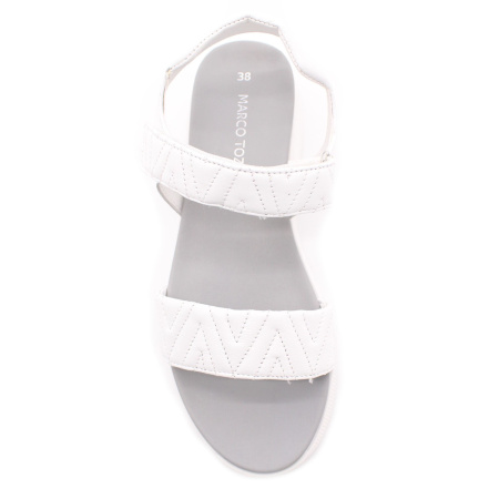 Белые кожаные сандалии MARCO TOZZI