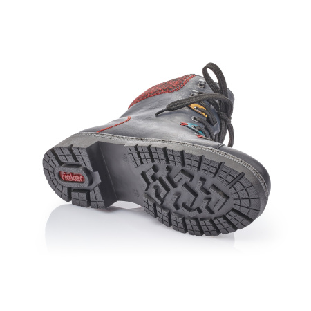 Ботинки с контрастной строчкой RIEKER