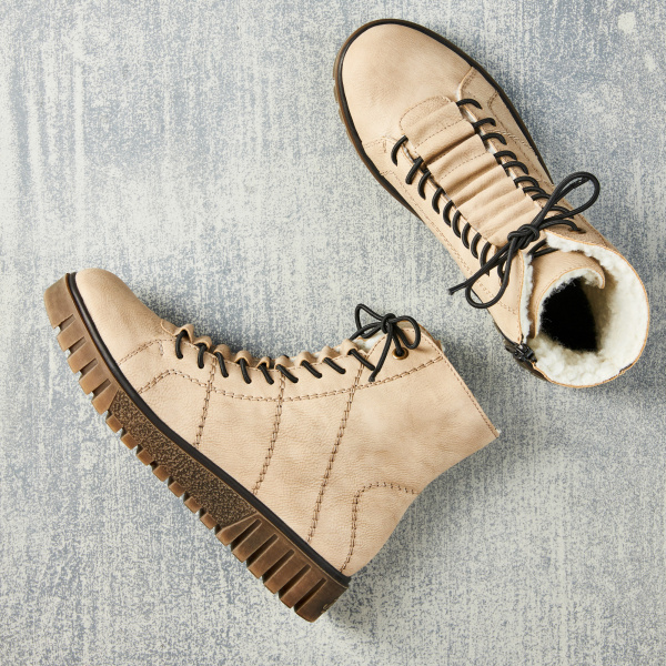 RIEKER ботинки с декоративной строчкой