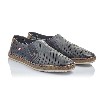 RIEKER полуботинки перфорированые прошивные