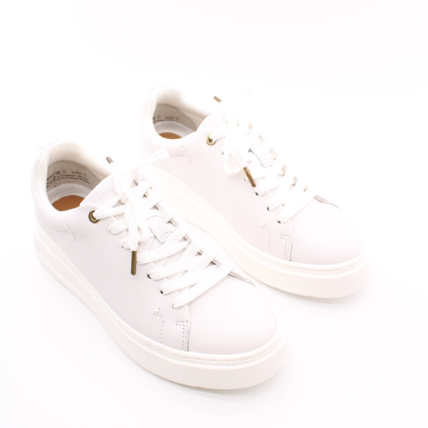 Белые кеды из натуральной кожи TAMARIS