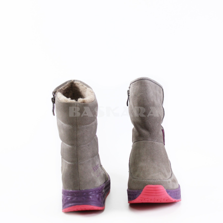 Ботинки замшевые на цветной подошве