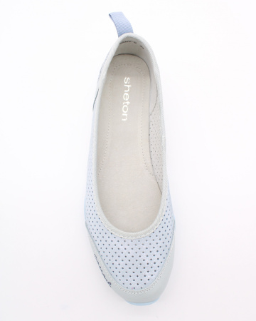 Голубые балетки SHETON