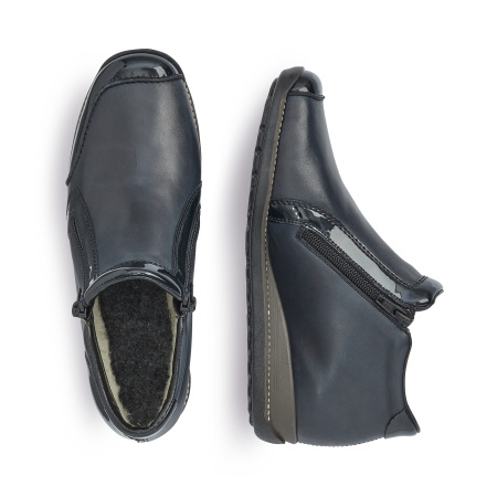 Ботинки с лакированными вставками RIEKER