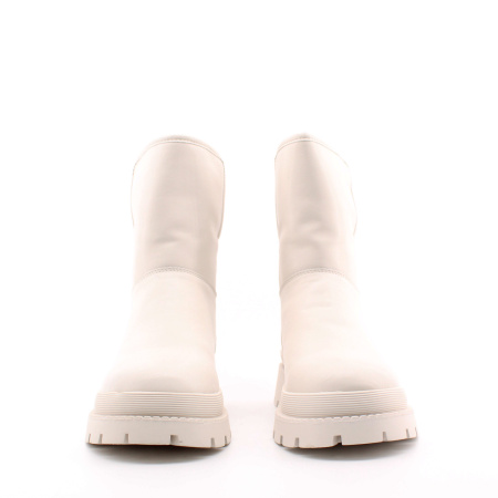 RESPECT белые кожаные полусапожки