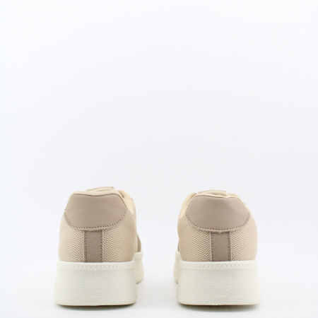 COVANI SPORT кеды на высокой подошве бежевого цвета