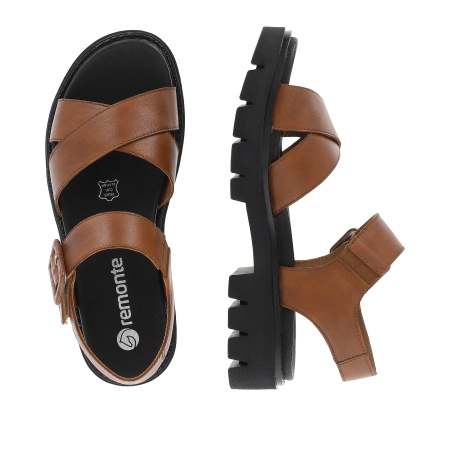 REMONTE босоножки коричневого цвета