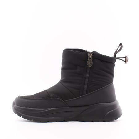 GRUNBERG дутики чёрные на молнии 