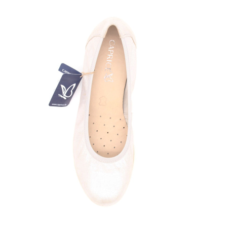 Серебристые балетки CAPRICE