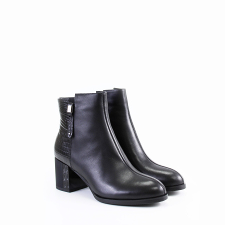 Ботильоны с декором на толстом каблуке TOFA