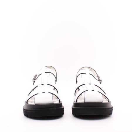 Летние белые босоножки на платформе KRAUS