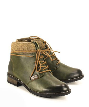 Ботинки на шнурке с эффектом потертости