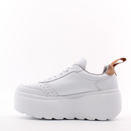 GRUNBERG кроссовки белые на высокой подошве